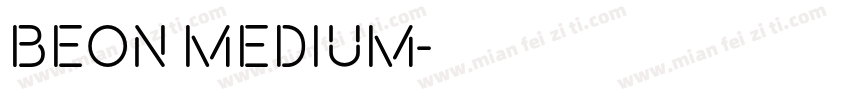 beon medium字体转换